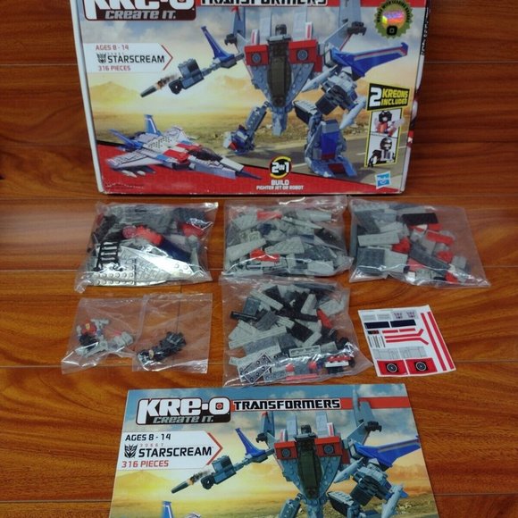 Hasbro KRE-O Transformers Starscream Open Box Building Set - Picture 1 of 7